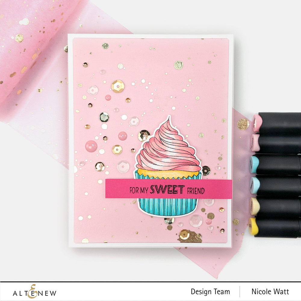 Washi Tapes Gold Splatter Blush Wide Washi Tape