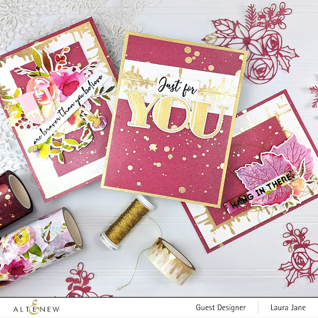 Washi Tapes Gold Splatter Cosmic Berry Wide Washi Tape