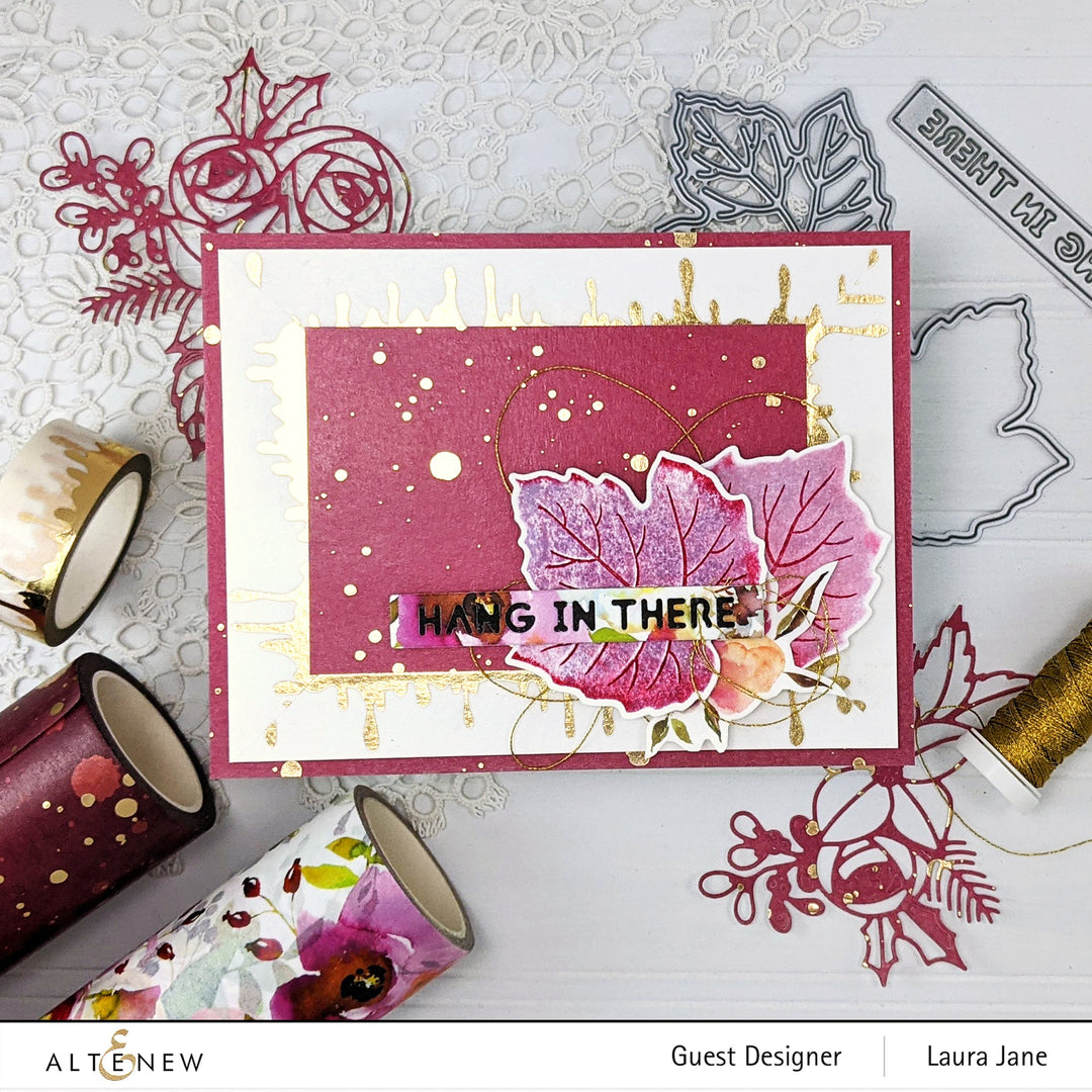 Washi Tapes Gold Splatter Cosmic Berry Wide Washi Tape