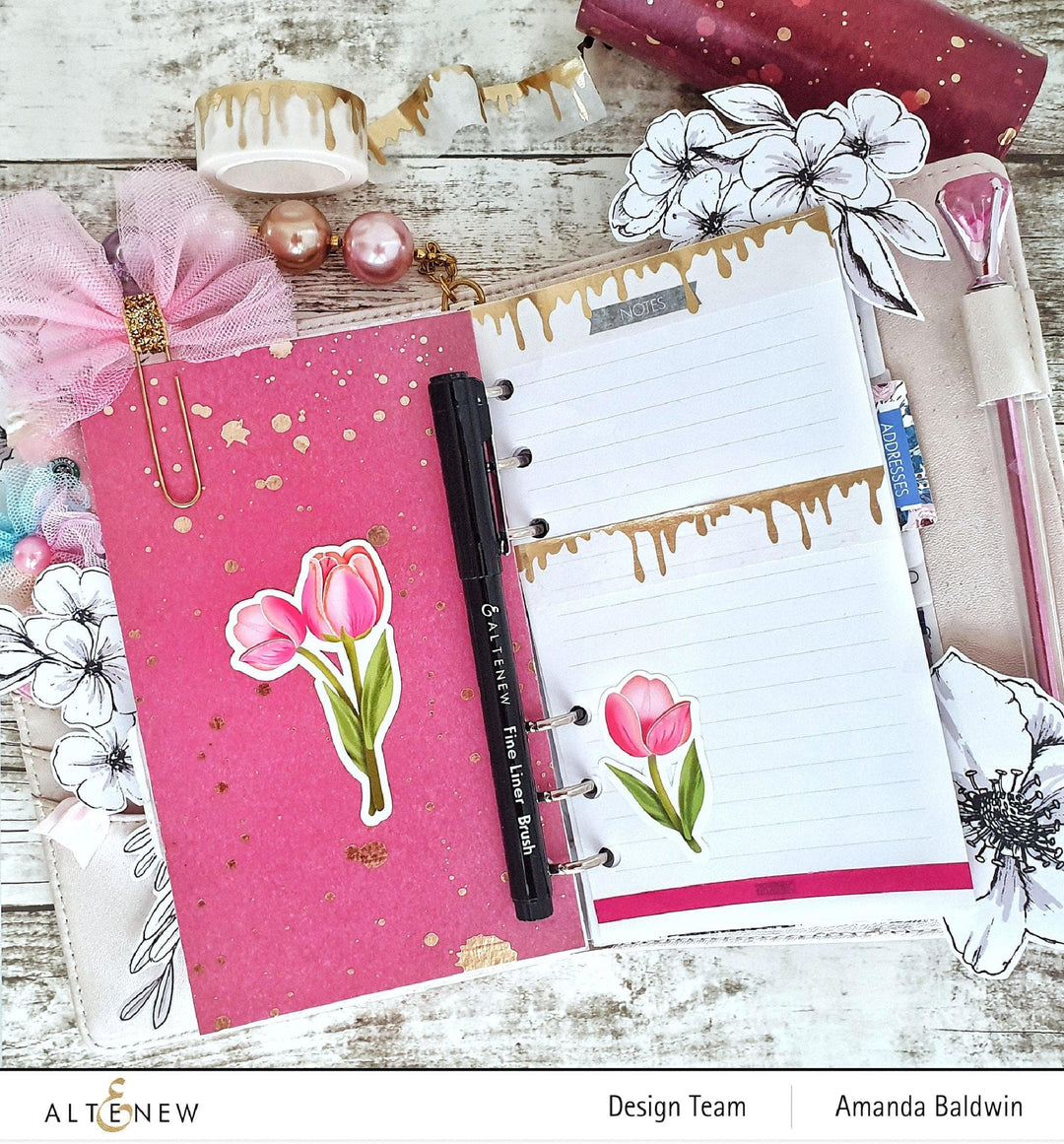 Washi Tapes Gold Splatter Cosmic Berry Wide Washi Tape