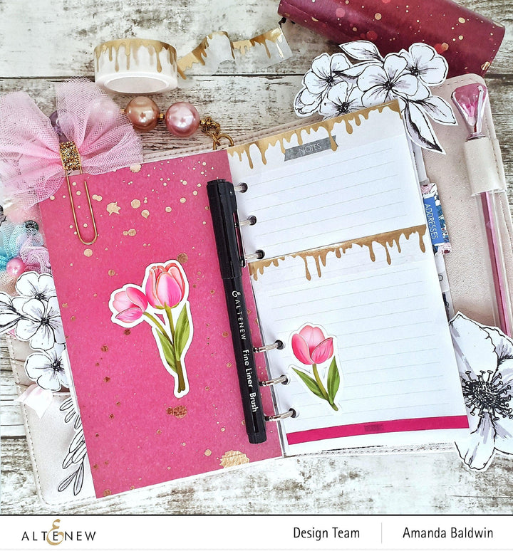 Washi Tapes Gold Splatter Cosmic Berry Wide Washi Tape