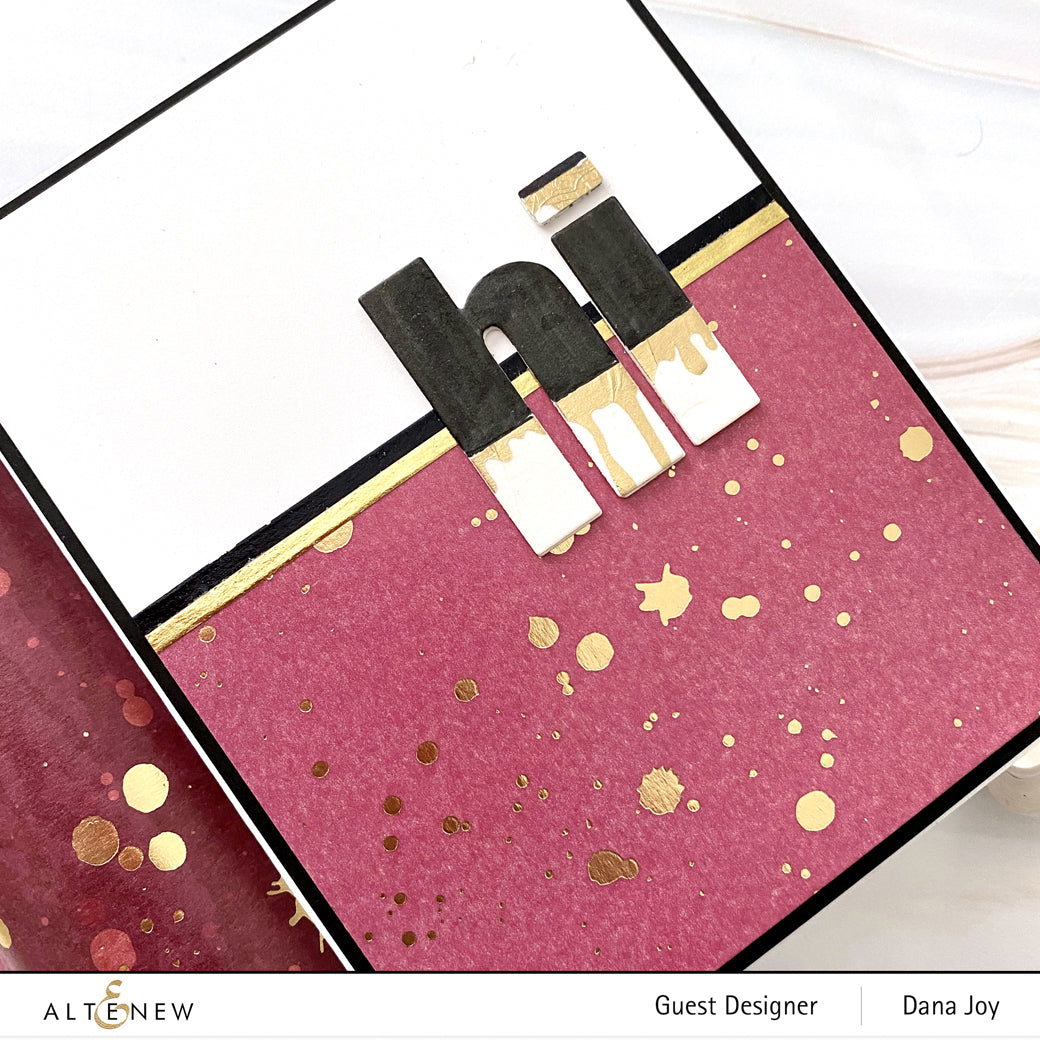 Washi Tapes Gold Splatter Cosmic Berry Wide Washi Tape