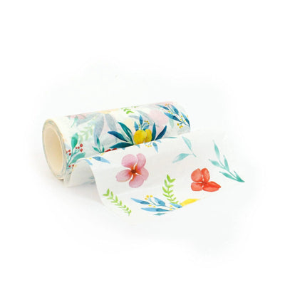 Washi Tapes Painted Orchids Wide Washi Tape