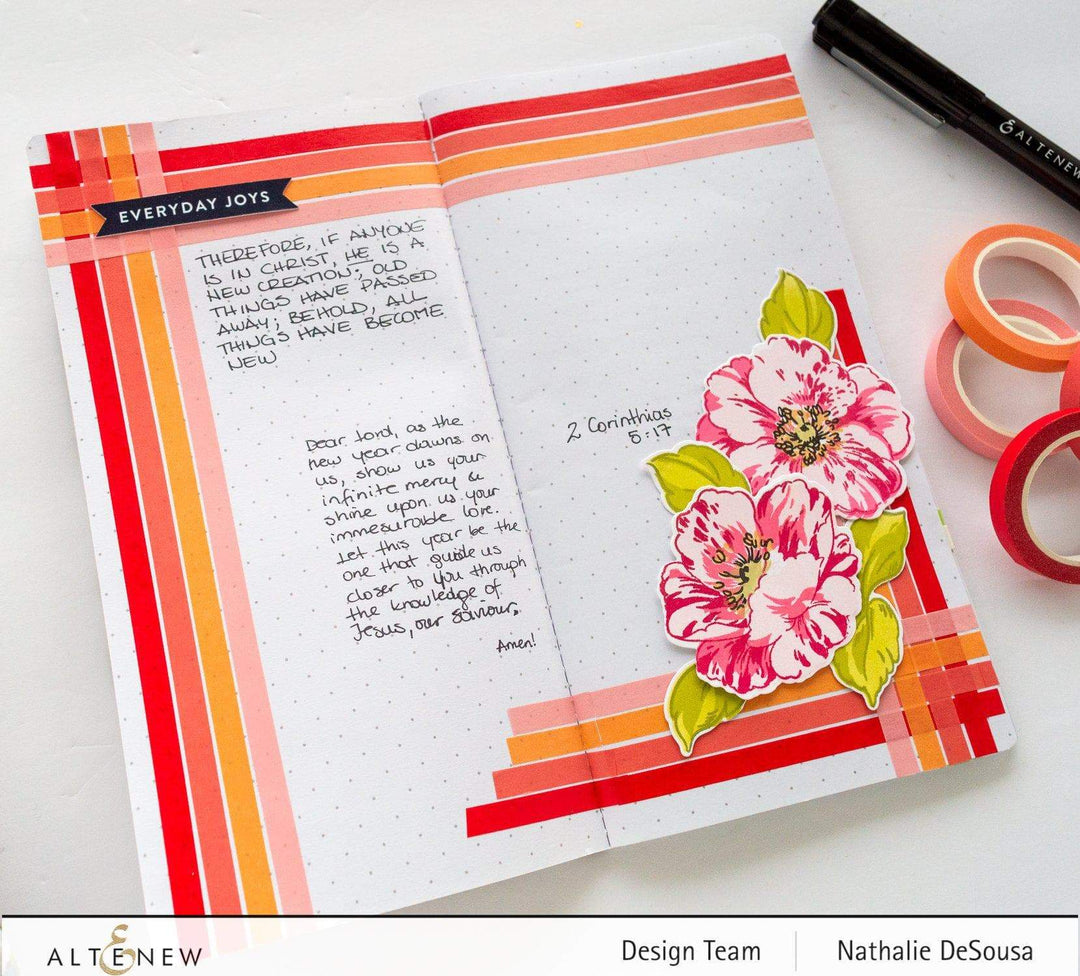 Washi Tapes Red Sunset Slim Washi Tape Set