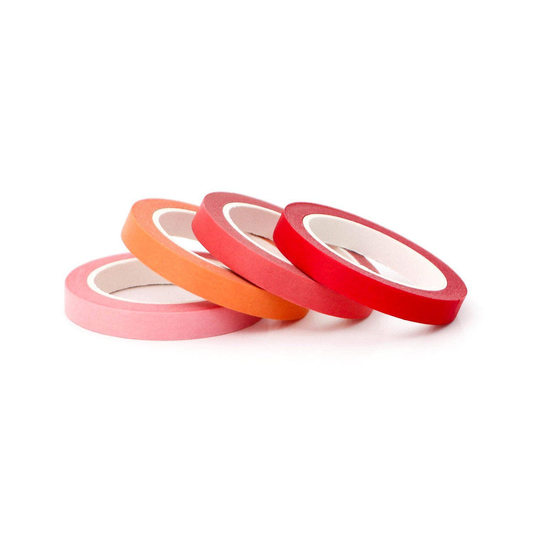 Washi Tapes Red Sunset Slim Washi Tape Set