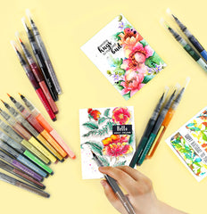 Water-based Marker Bundle Ultimate Watercolor Brush Markers Bundle