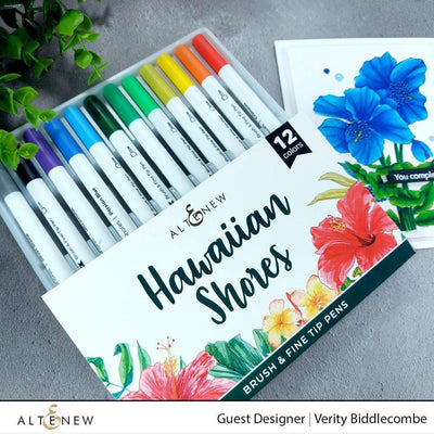 Water-based Markers Hawaiian Shores Dual Tip Pens (Water-based)