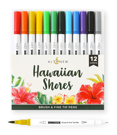 Water-based Markers Hawaiian Shores Dual Tip Pens (Water-based)