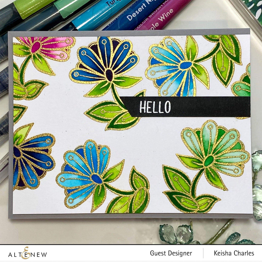 Water-based Markers Watercolor Brush Markers - Tropical Fiesta Set