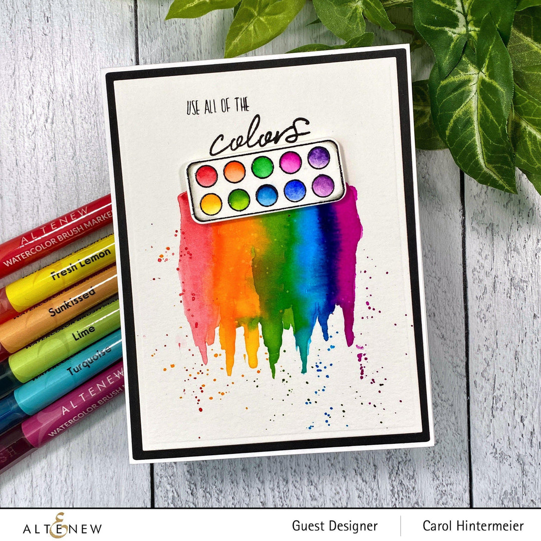 Water-based Markers Watercolor Brush Markers - Tropical Fiesta Set