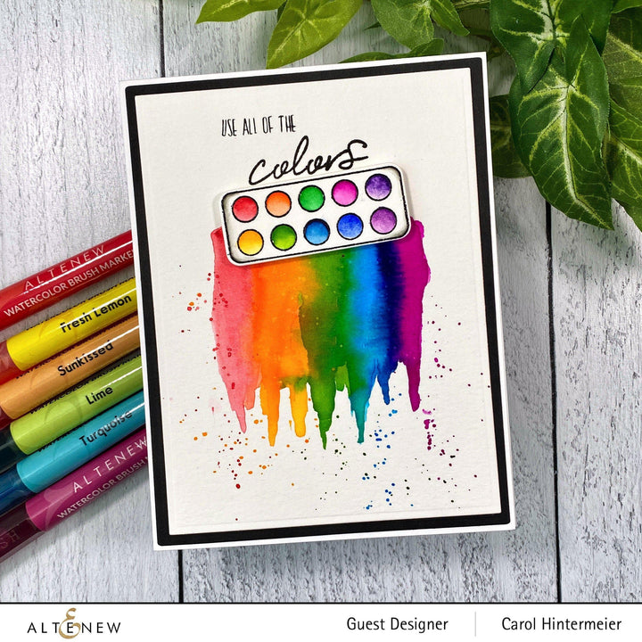 Water-based Markers Watercolor Brush Markers - Tropical Fiesta Set