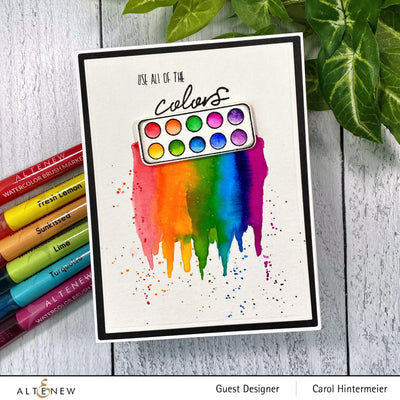 Water-based Markers Watercolor Brush Markers - Tropical Fiesta Set