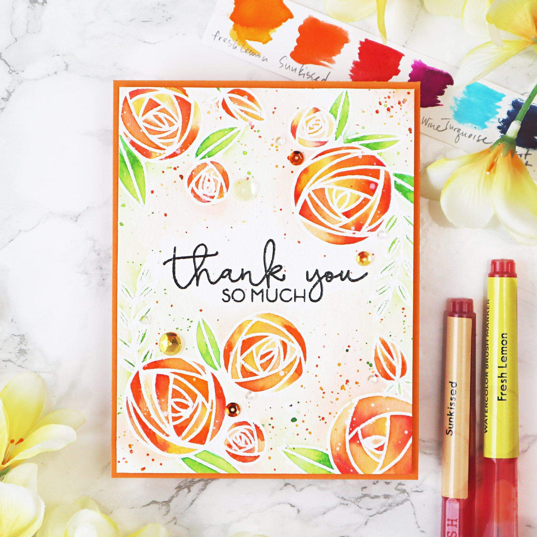 Water-based Markers Watercolor Brush Markers - Tropical Fiesta Set