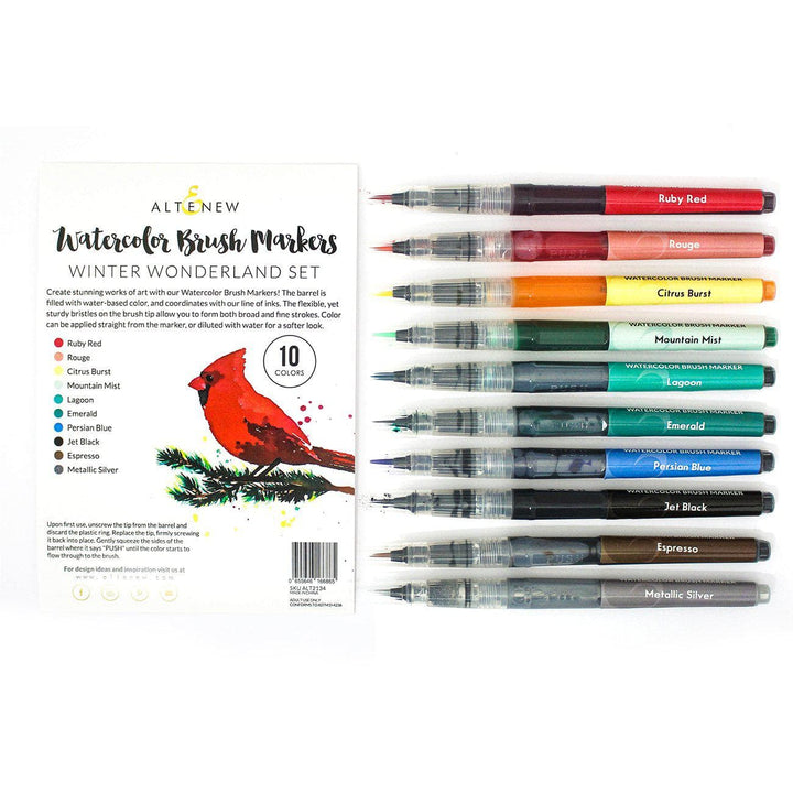 Water-based Markers Watercolor Brush Markers - Winter Wonderland Set