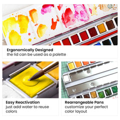Watercolor Artists' Watercolor 24 Pan Set