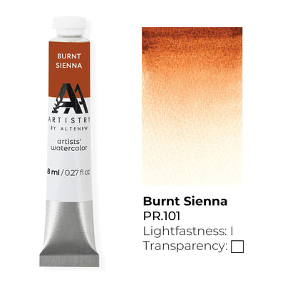 Watercolor Artists' Watercolor Tube - Burnt Sienna