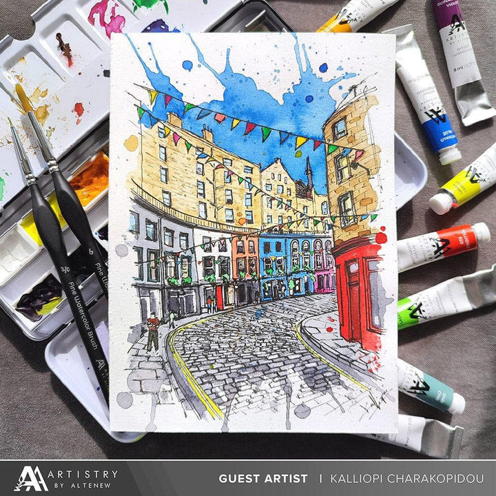 Watercolor Artists' Watercolor Tube - Dark Cyan - (PB.17/PG.7)