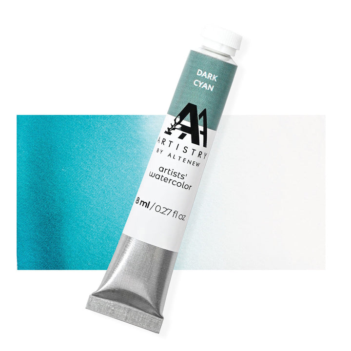 Watercolor Artists' Watercolor Tube - Dark Cyan - (PB.17/PG.7)