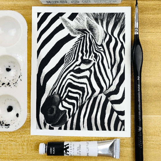 Watercolor Artists' Watercolor Tube - Ivory Black