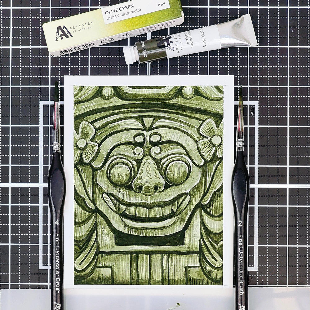 Watercolor Artists' Watercolor Tube - Olive Green