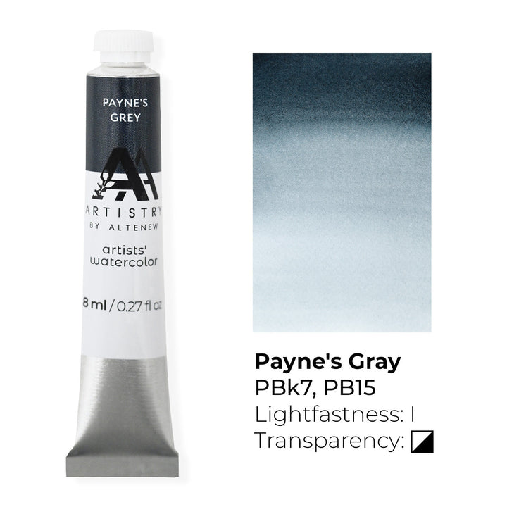 Watercolor Artists' Watercolor Tube - Payne's Grey