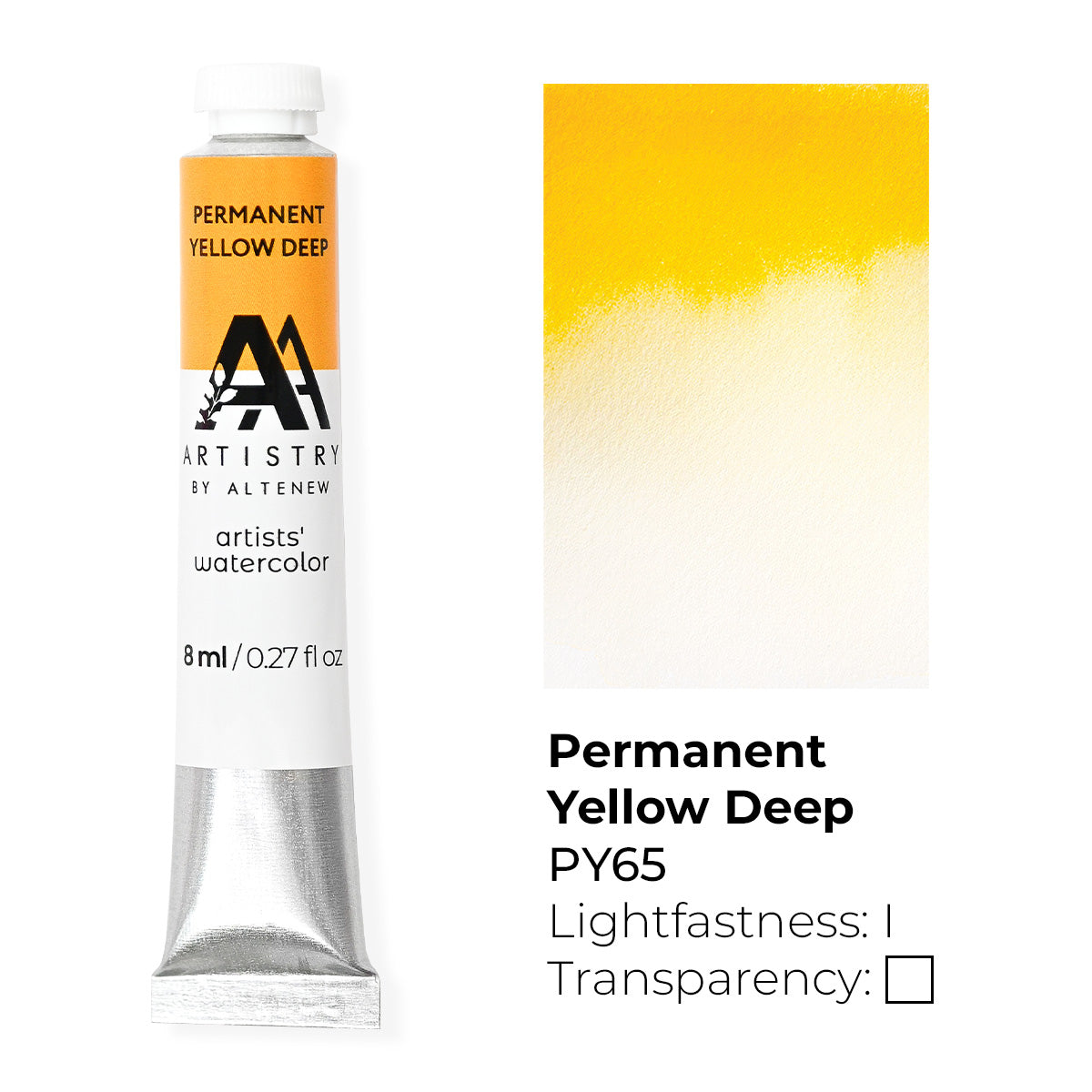 Watercolor Artists' Watercolor Tube - Permanent Yellow Deep - (PY.65)