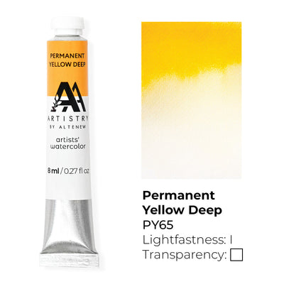 Watercolor Artists' Watercolor Tube - Permanent Yellow Deep - (PY.65)