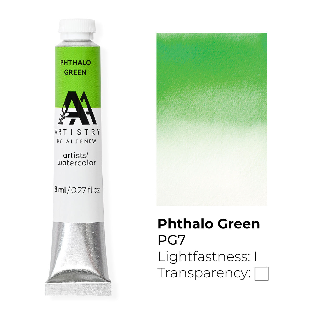 Watercolor Artists' Watercolor Tube - Phthalo Green - (PG.7)