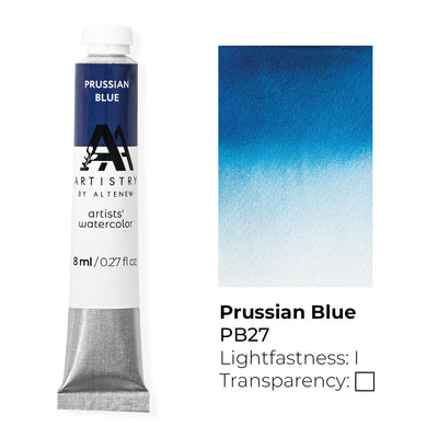 Watercolor Artists' Watercolor Tube - Prussian Blue - (PB.27)