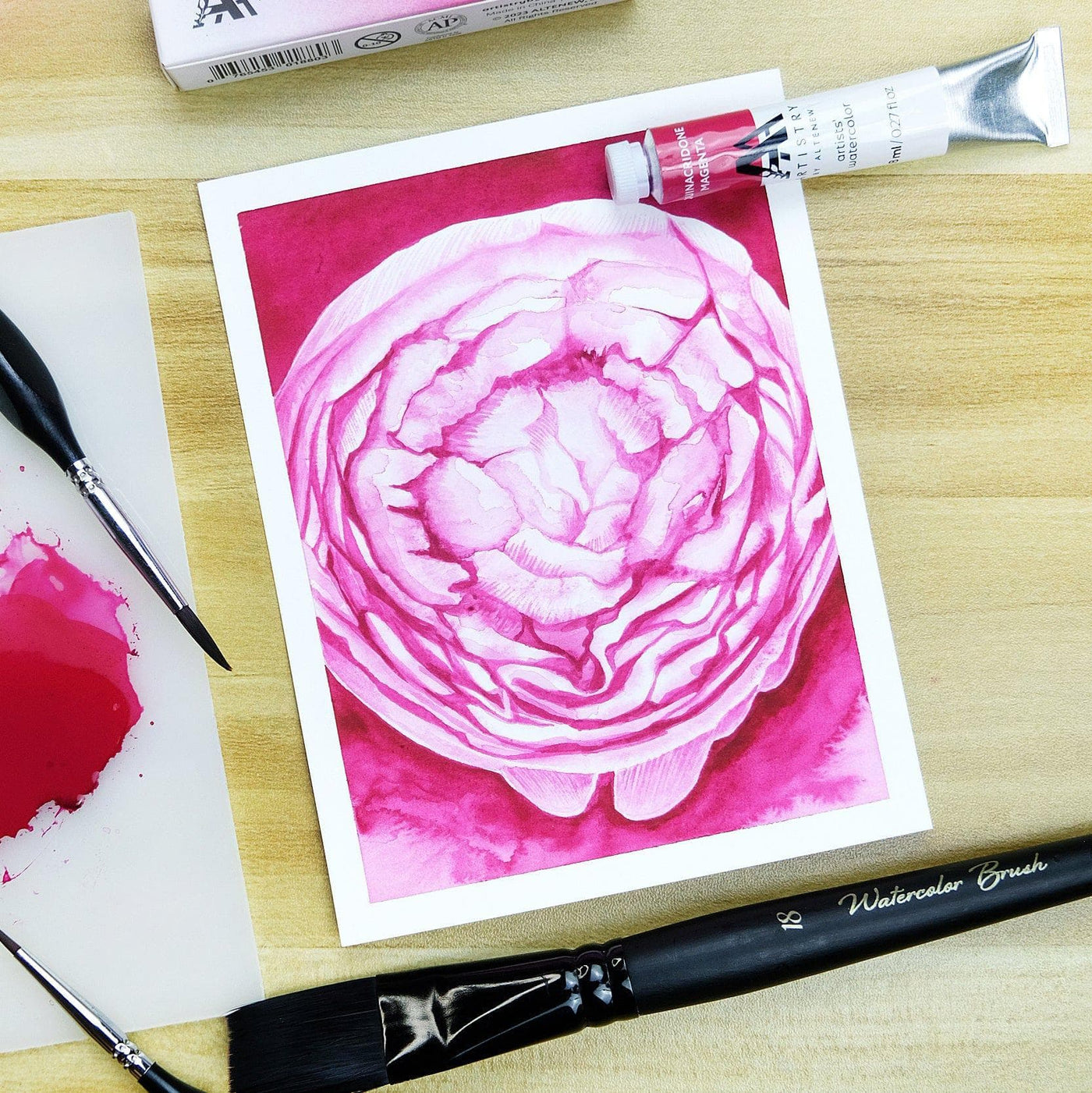 Watercolor Artists' Watercolor Tube - Quinacridone Magenta - (PR.122)