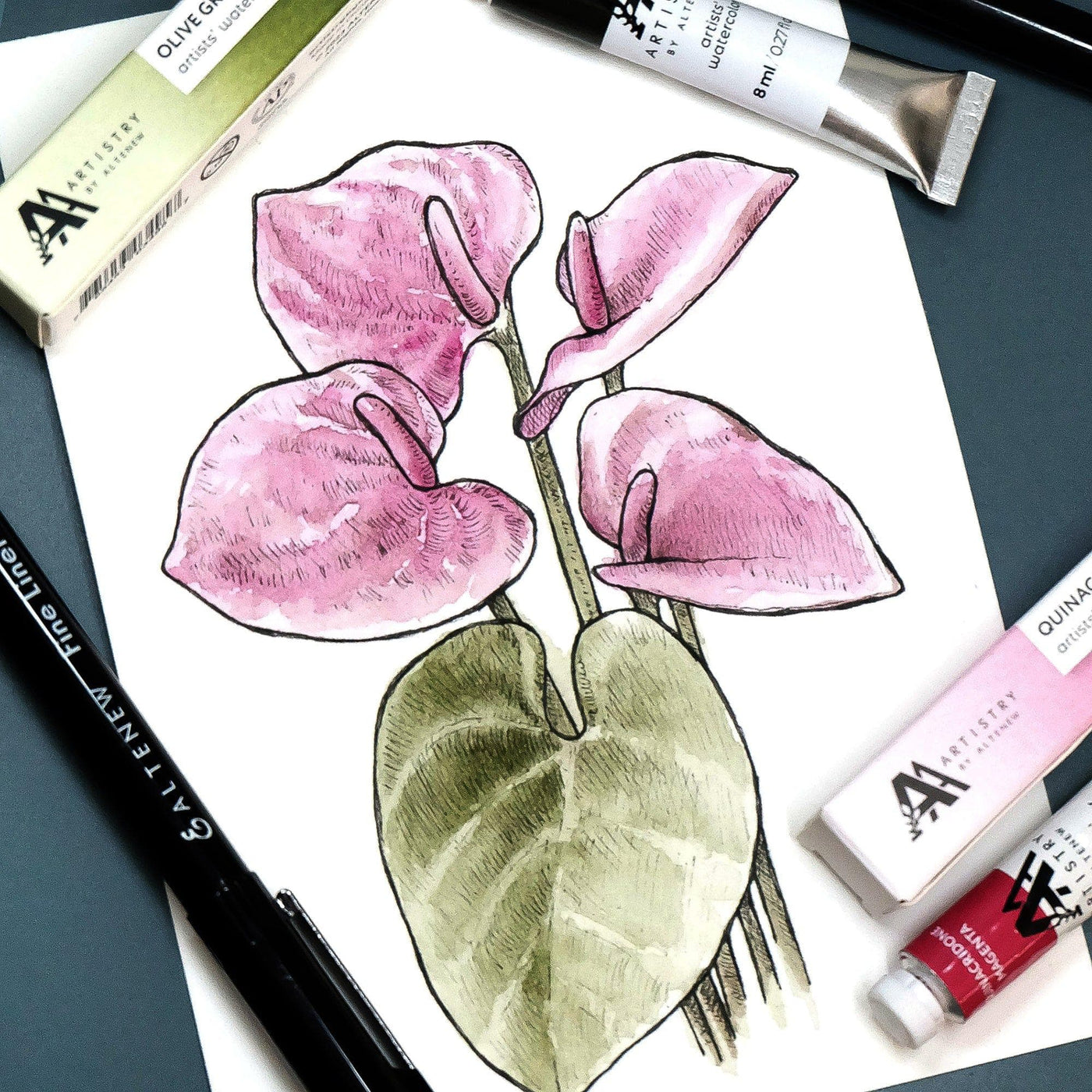 Watercolor Artists' Watercolor Tube - Quinacridone Magenta - (PR.122)