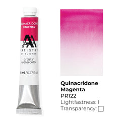 Watercolor Artists' Watercolor Tube - Quinacridone Magenta - (PR.122)