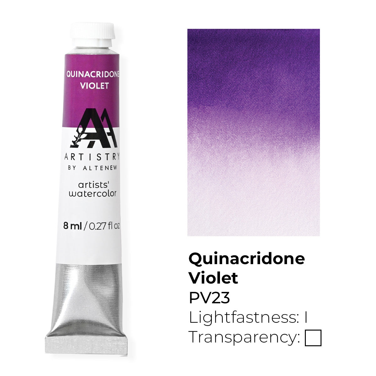 Watercolor Artists' Watercolor Tube - Quinacridone Violet - (PV.19)