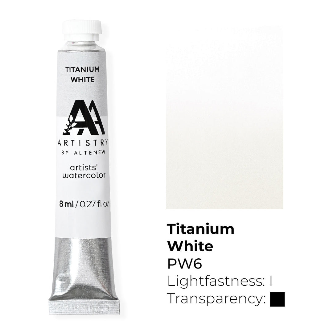 Watercolor Artists' Watercolor Tube - Titanium White - (PW.6)