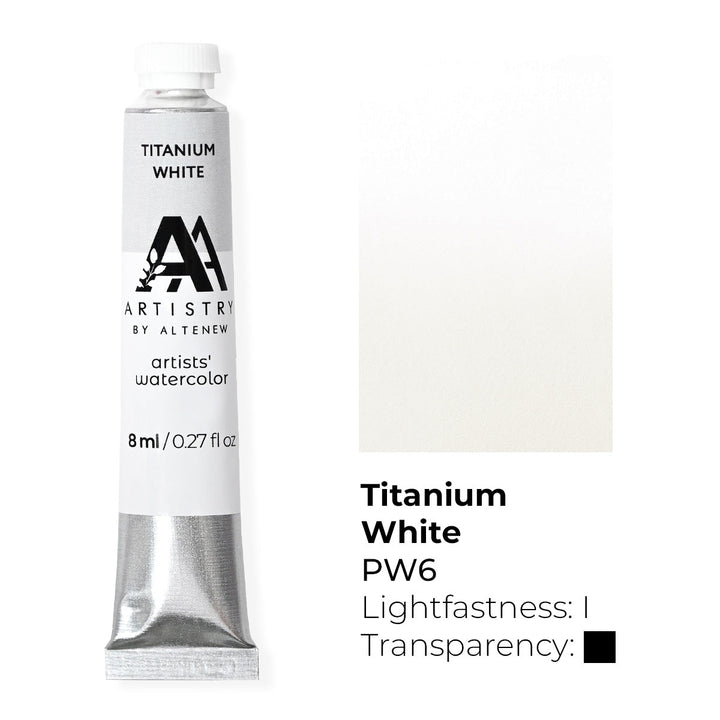 Watercolor Artists' Watercolor Tube - Titanium White - (PW.6)