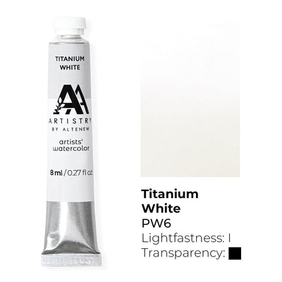 Watercolor Artists' Watercolor Tube - Titanium White - (PW.6)