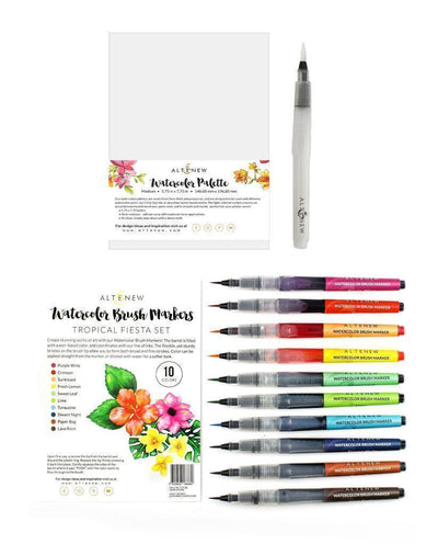 Watercolor Bundle Tropical Fiesta Watercolor Brush Marker Palette Bundle
