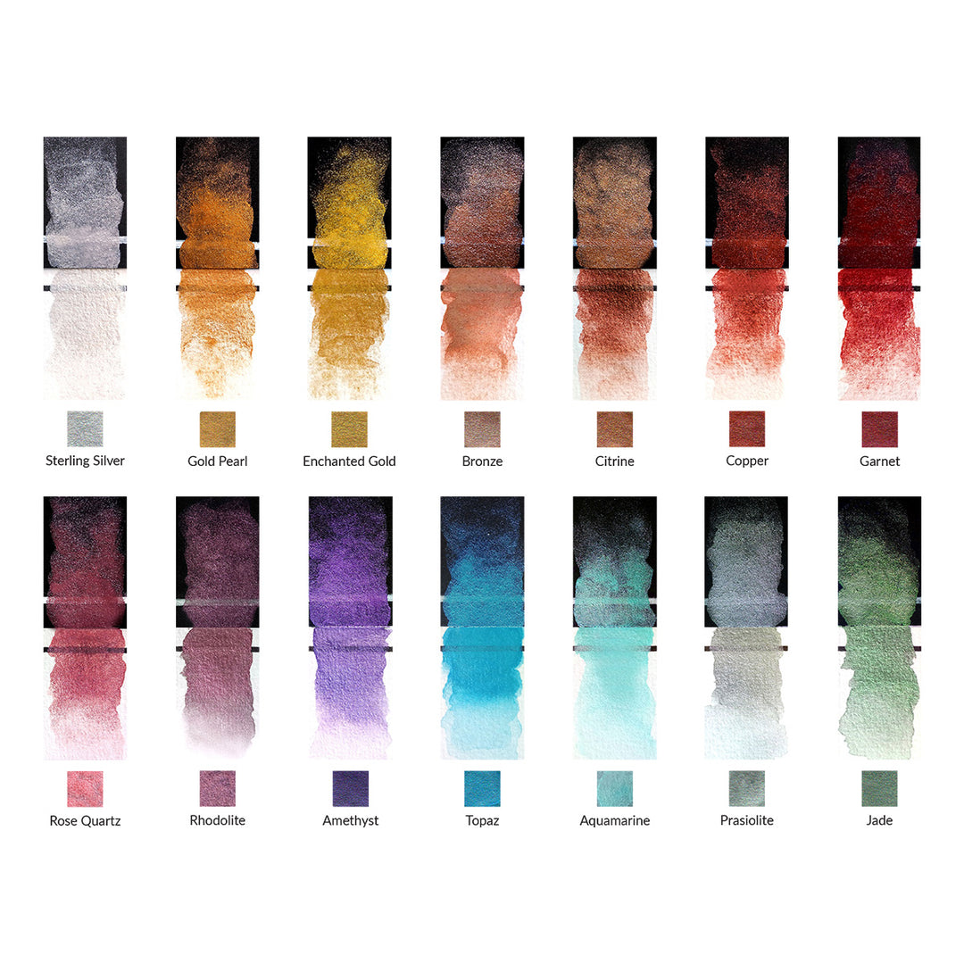 Watercolor Metallic Watercolor 14 Pan Set