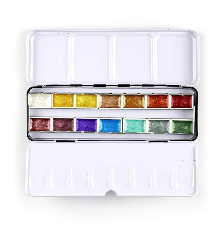 Watercolor Metallic Watercolor 14 Pan Set