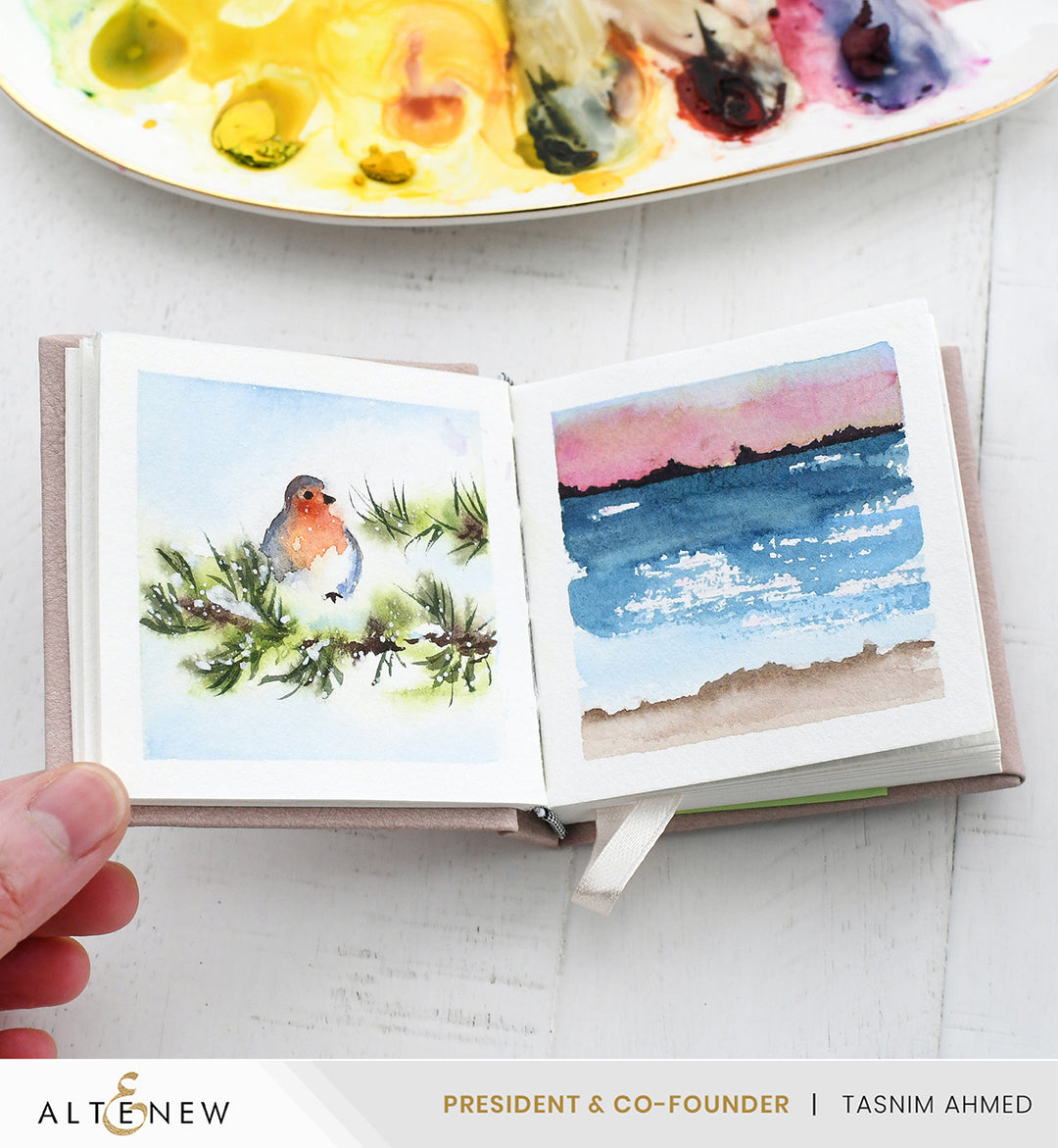 Watercolor Paper Luxe Watercolor Sketchbook - 3"x 3", 300 gsm