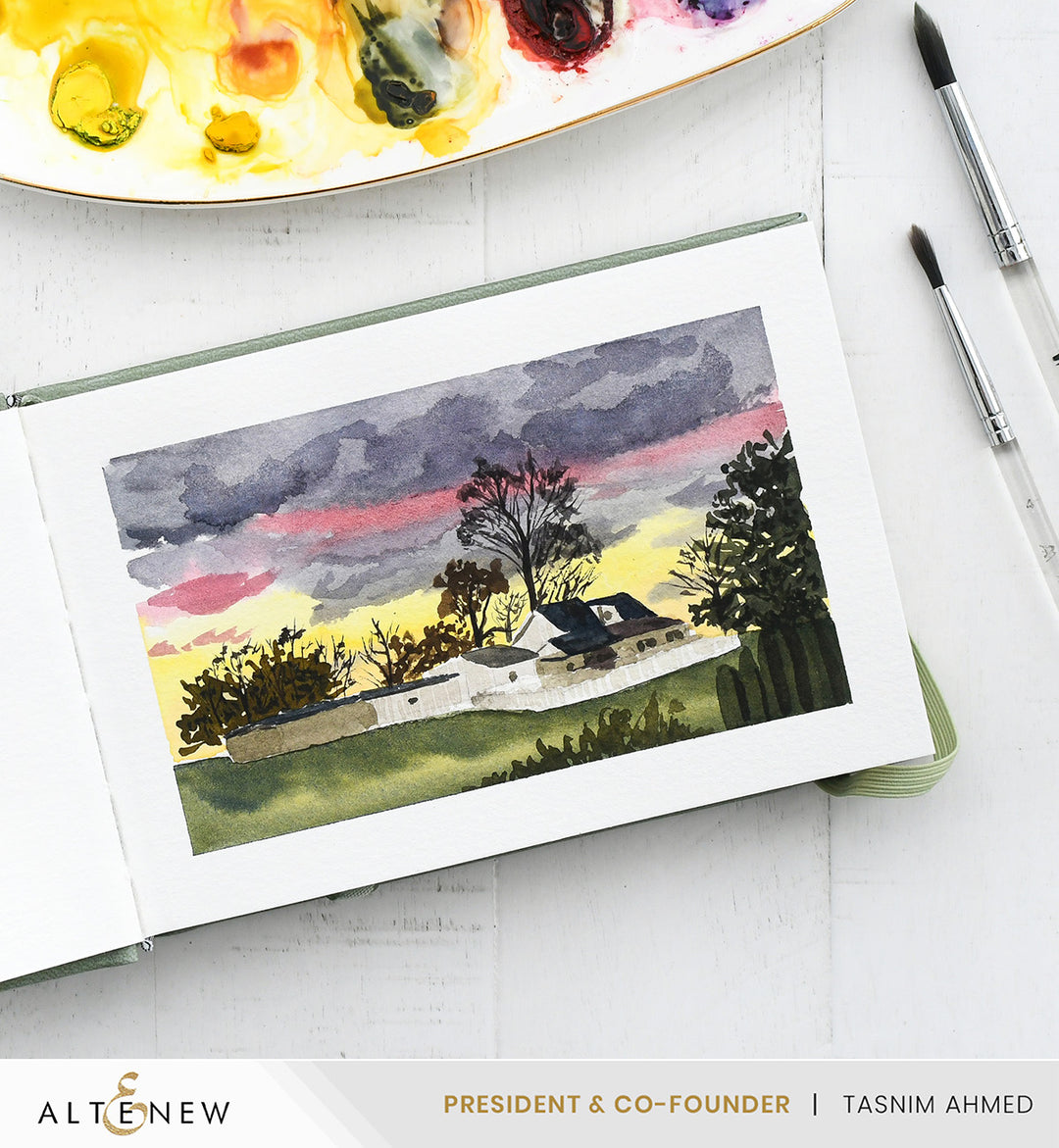 Watercolor Paper Luxe Watercolor Sketchbook - 4"x 6" Landscape, 300 gsm