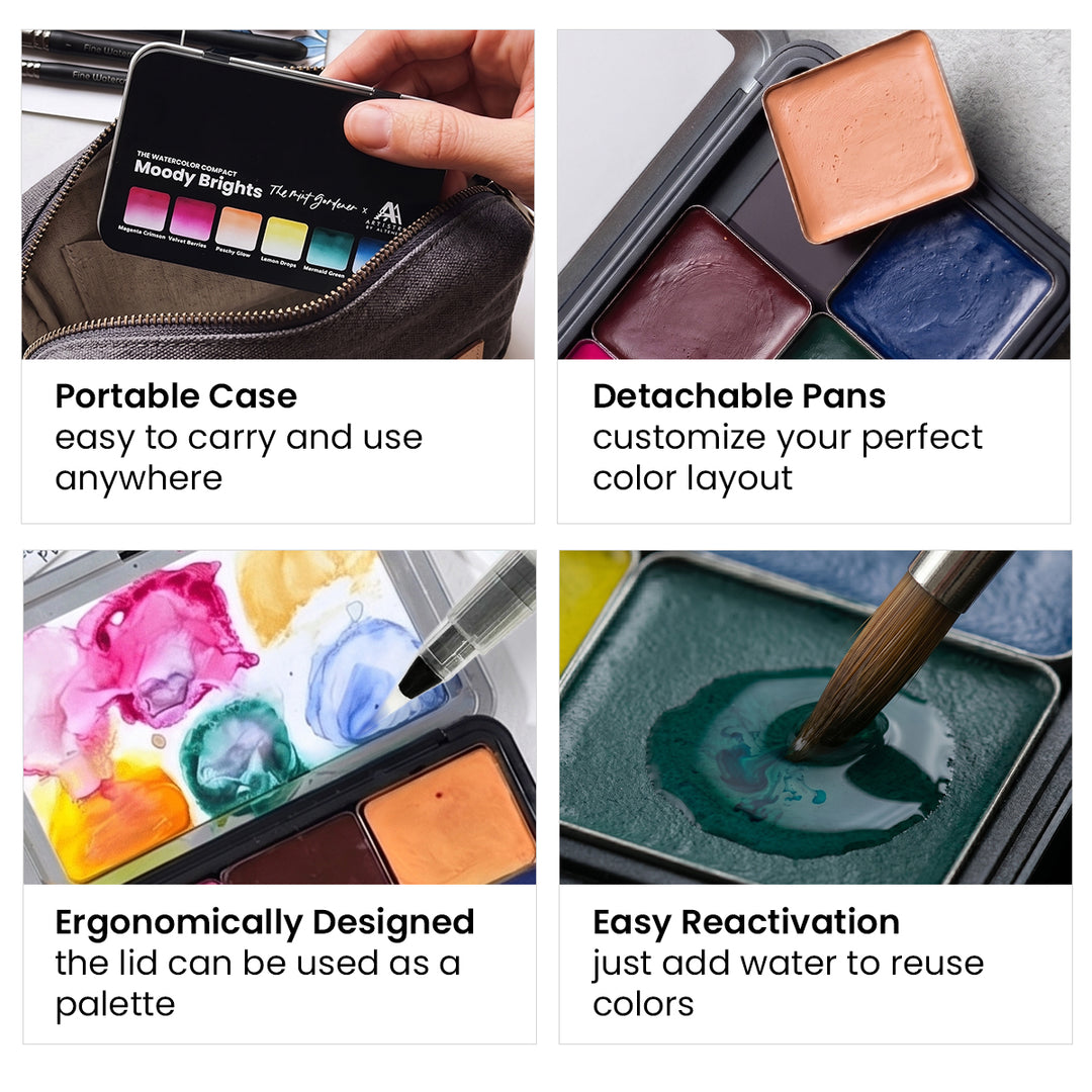 Watercolor Watercolor Compact - Bold Ember