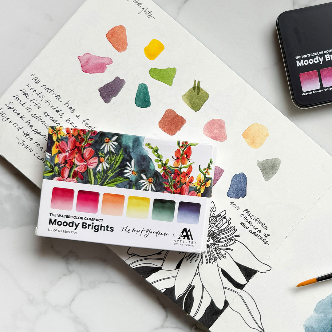 Watercolor Watercolor Compact - Moody Brights