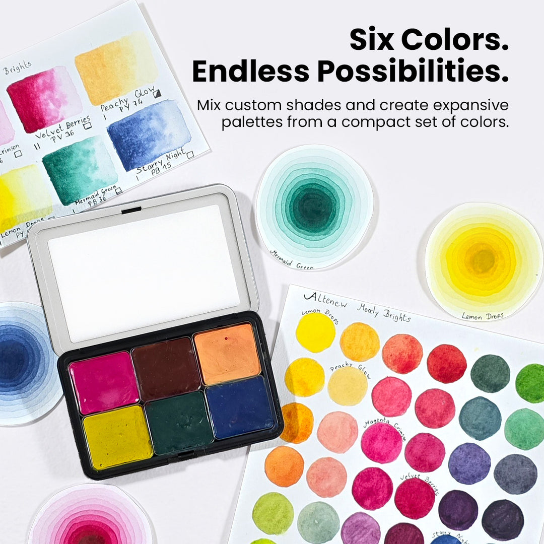 Watercolor Watercolor Compact - Moody Brights