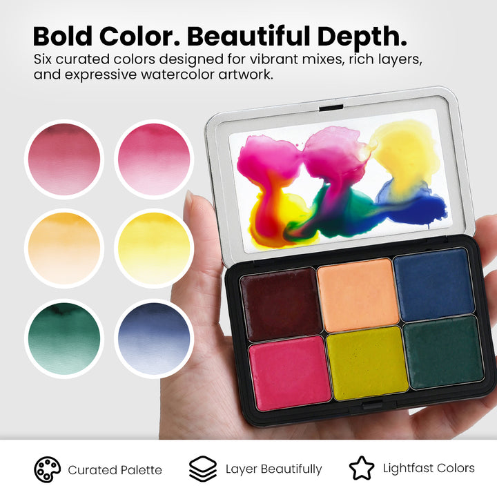 Watercolor Watercolor Compact - Moody Brights