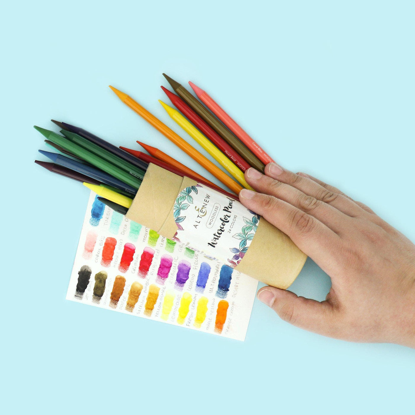 Watercolor Woodless Watercolor Pencil 24 Set