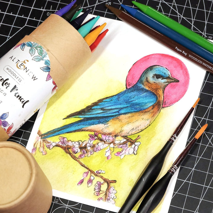 Watercolor Woodless Watercolor Pencil 24 Set