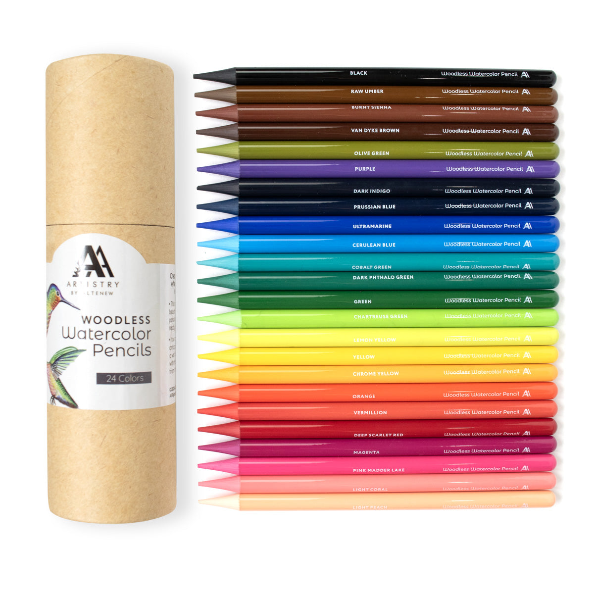 Watercolor Woodless Watercolor Pencil 24 Set