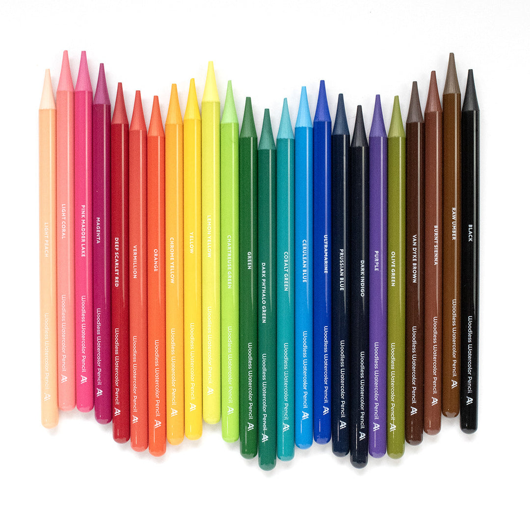 Watercolor Woodless Watercolor Pencil 24 Set