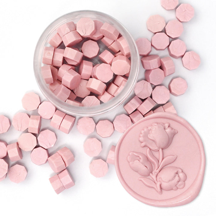 Wax Seal Supplies Frosty Pink Wax Beads